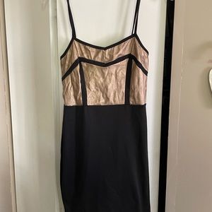 Fun gold dress and black